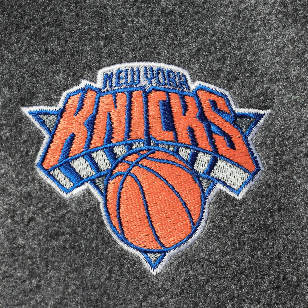 Veste Columbia New York Knicks pour homme Heathered Charcoal Flanker entièrement zippée