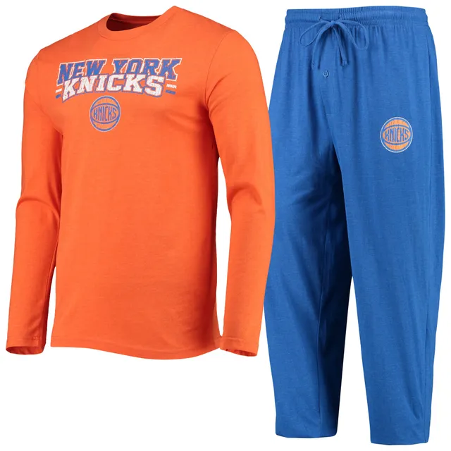 Dallas Mavericks Concepts Sport Long Sleeve T-Shirt & Pants Sleep Set -  Black/Blue