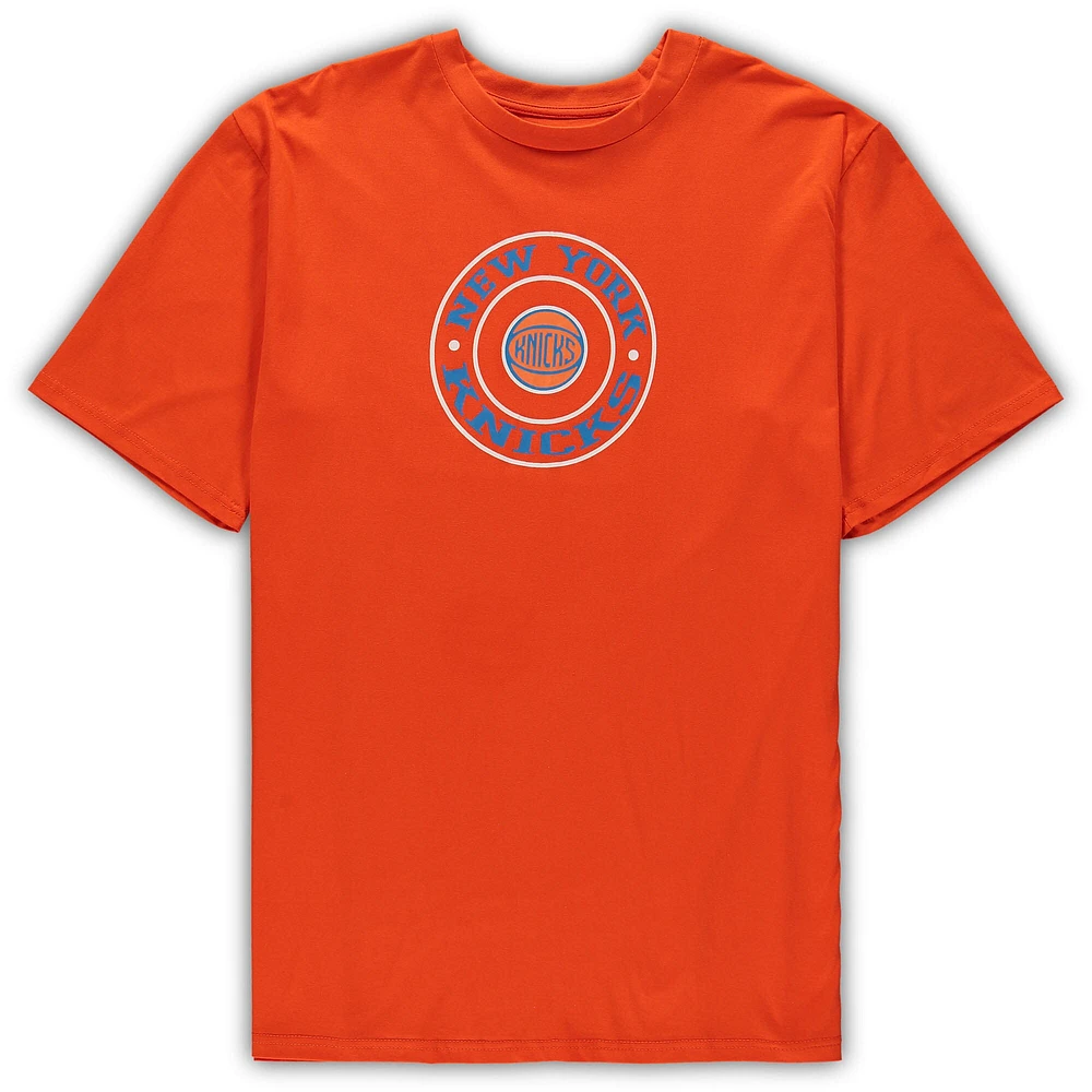 Men's Concepts Sport Orange/Blue New York Knicks Big & Tall T-Shirt Shorts Sleep Set