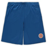 Men's Concepts Sport Orange/Blue New York Knicks Big & Tall T-Shirt Shorts Sleep Set