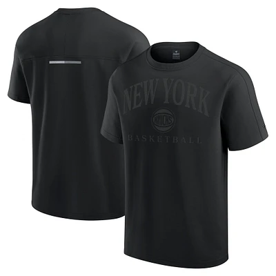 T-shirt noir à trois mélanges Flex New York Knicks Fanatics pour homme