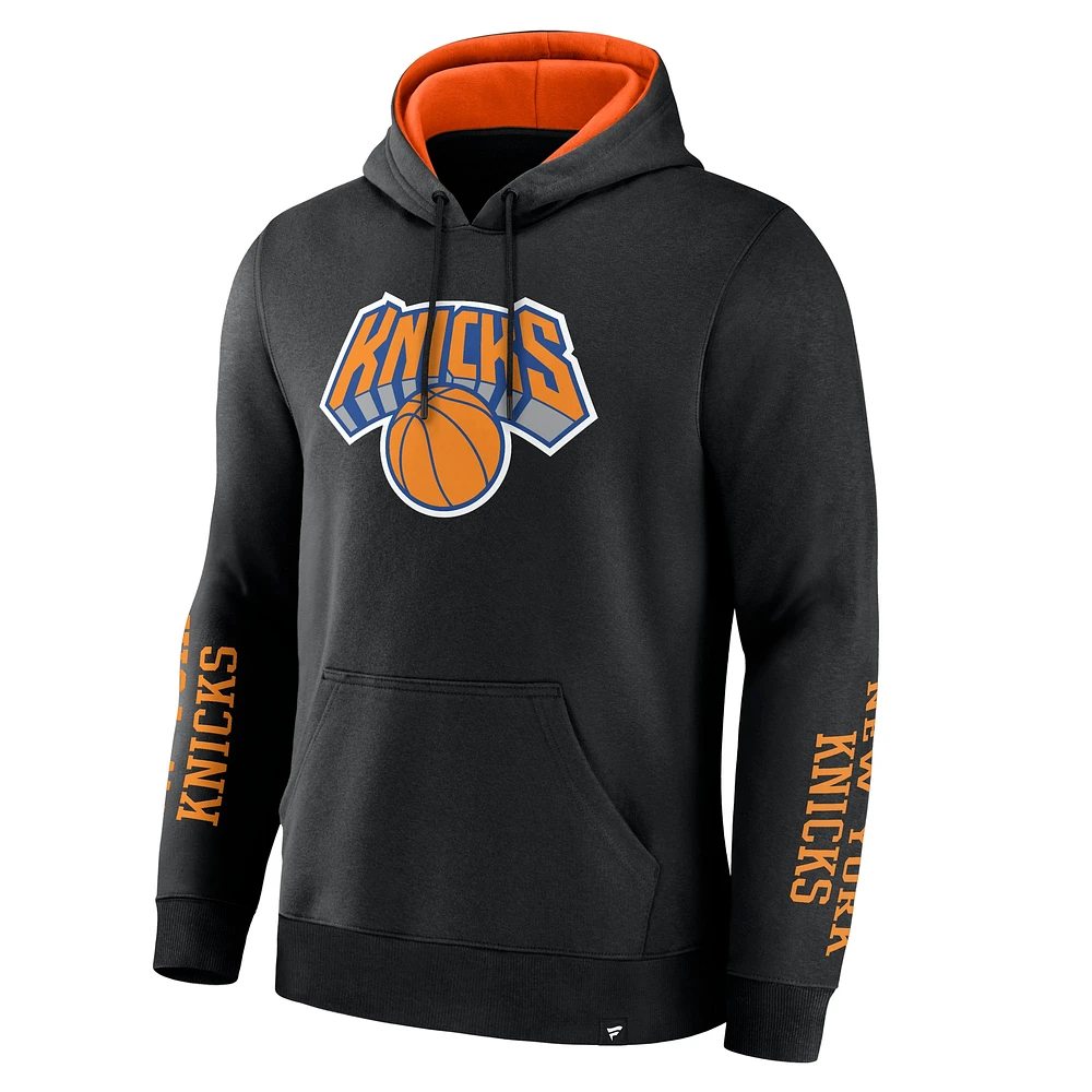 Men's Fanatics Black New York Knicks Legacy Guard Pullover Hoodie