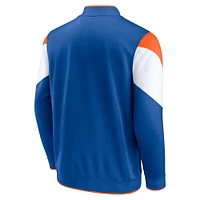 Veste entièrement zippée Fanatics pour hommes, bleu/orange, New York Knicks League Best Performance