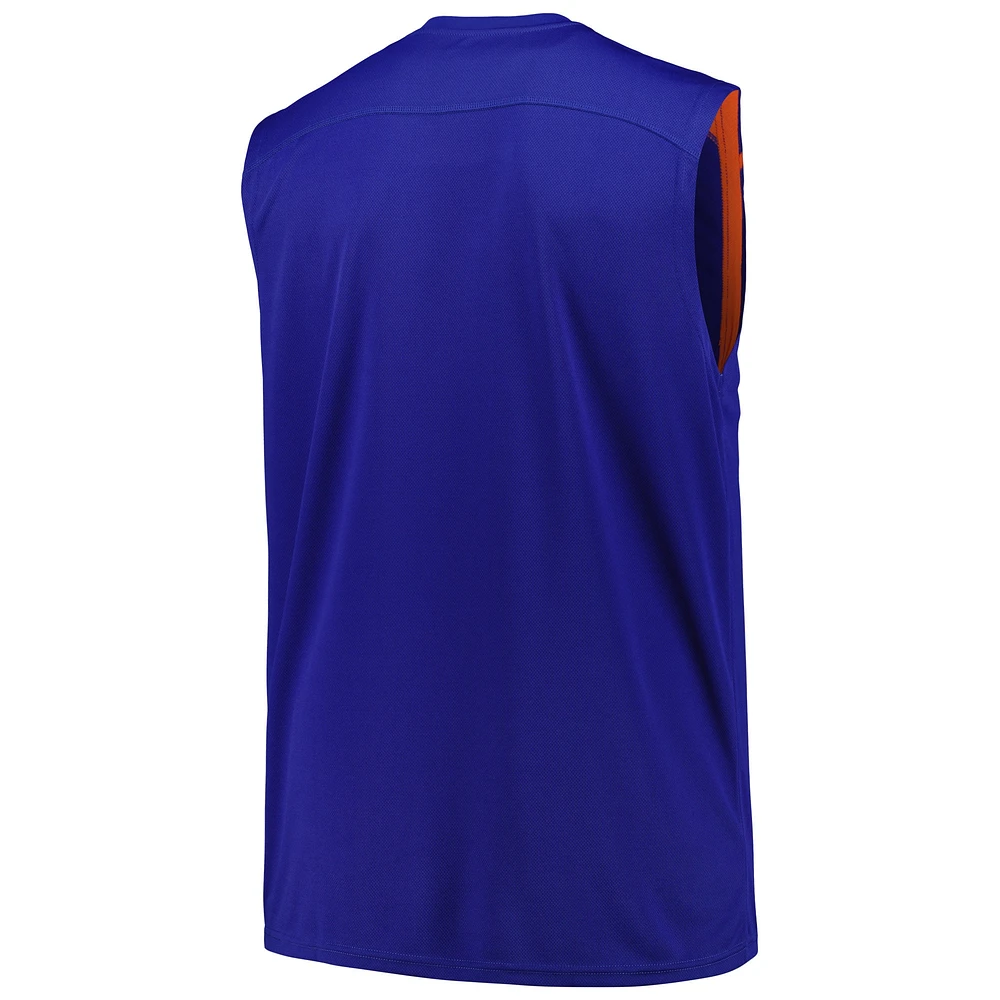 Débardeur bleu Fanatics New York Knicks Big & Tall Birdseye Muscle pour hommes