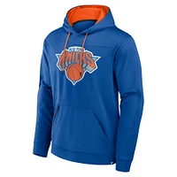 Men's Fanatics  Blue New York Knicks Reserve Defender Pullover Hoodie