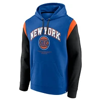 Men's Fanatics Blue New York Knicks Scorer Pullover Hoodie