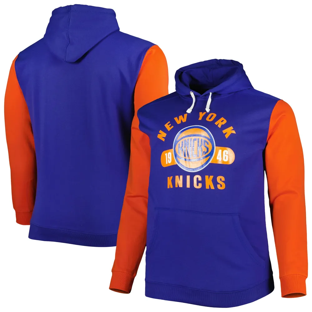 Lids New York Knicks Fanatics Branded Arctic Colorblock Pullover Hoodie -  Gray/Blue