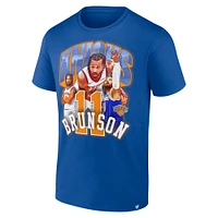 T-shirt bleu Fanatics Jalen Brunson Notorious 4.0 des New York Knicks pour homme