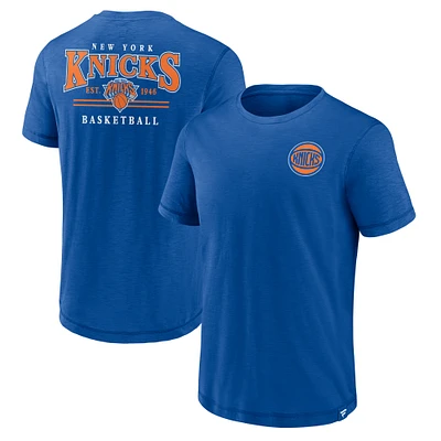 Men's Fanatics  Royal New York Knicks Slub Team T-Shirt