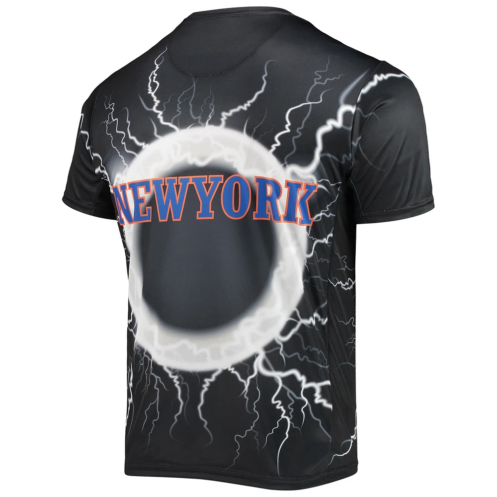 T-shirt Tornado Bolt des New York Knicks FISLL noir pour homme