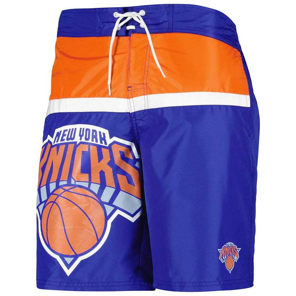 Maillot de bain G-III Sports by Carl Banks New York Knicks Sea Wind bleu pour homme