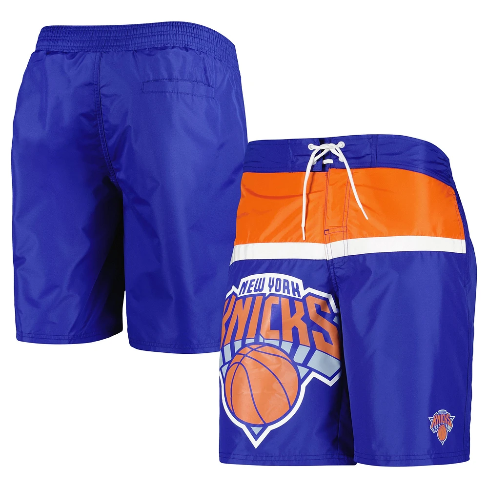 Men's G-III Sports by Carl Banks Blue New York Knicks Sea Wind Swim Trunks