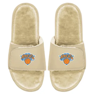 New York Knicks ISlide Dune Faux Fur Slide Sandals - Tan