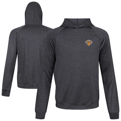 Sweat à capuche Challenger noir Levelwear pour homme des New York Knicks