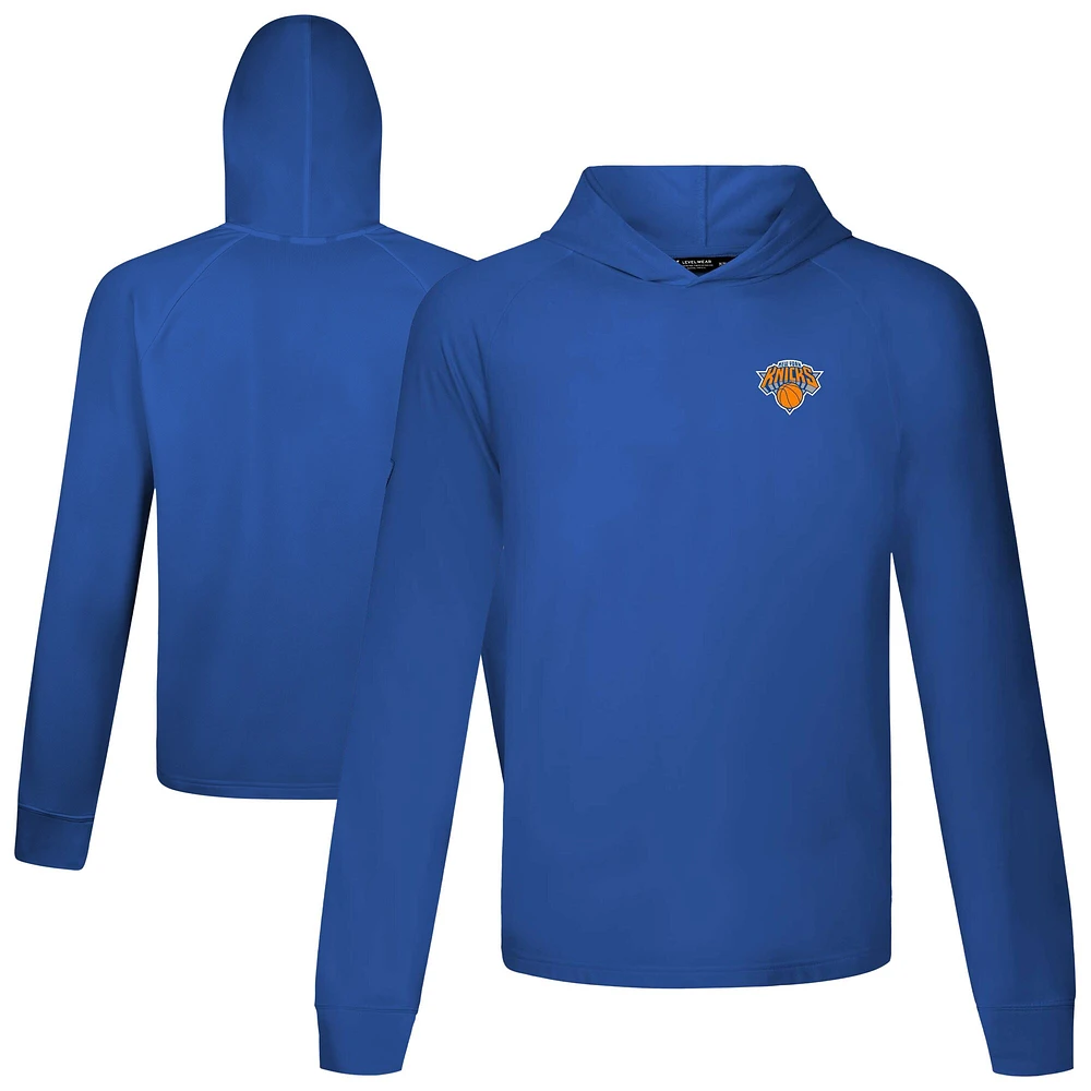 Men's Levelwear Royal New York Knicks Dimension R Pullover Hoodie