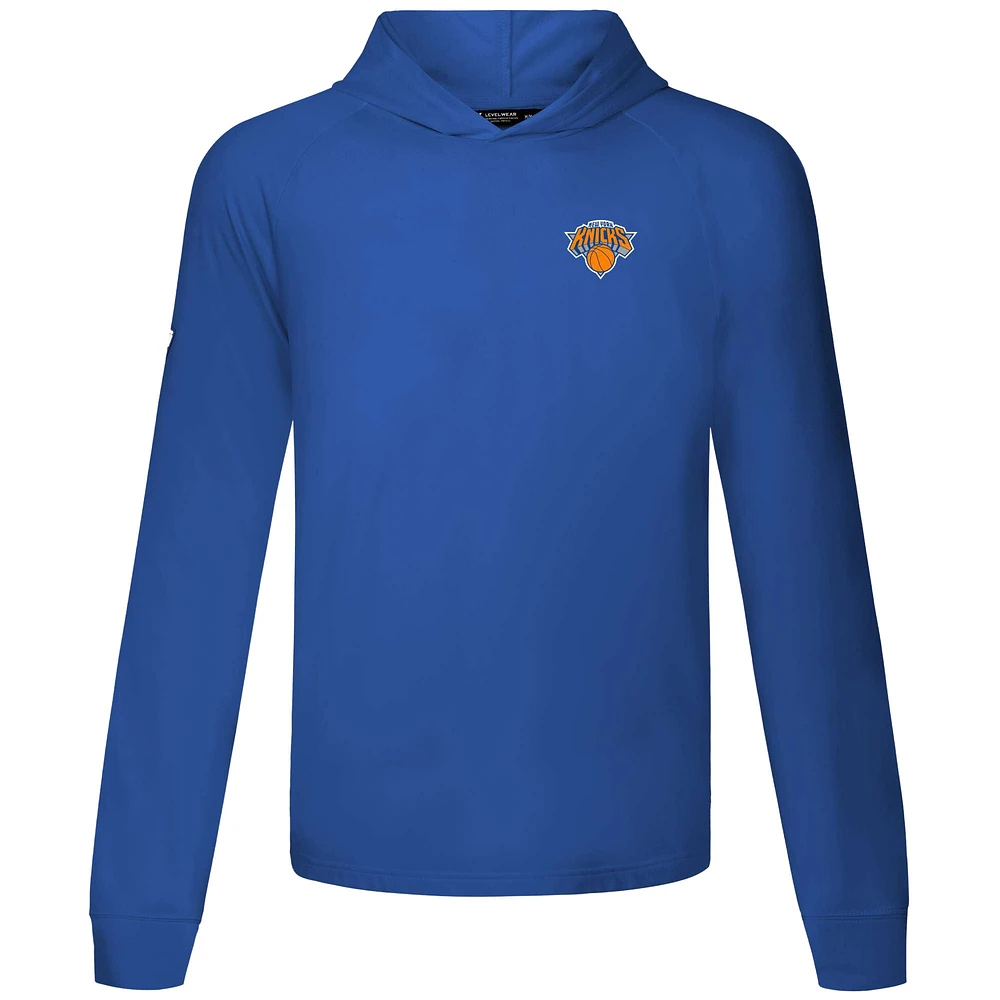 Men's Levelwear Royal New York Knicks Dimension R Pullover Hoodie