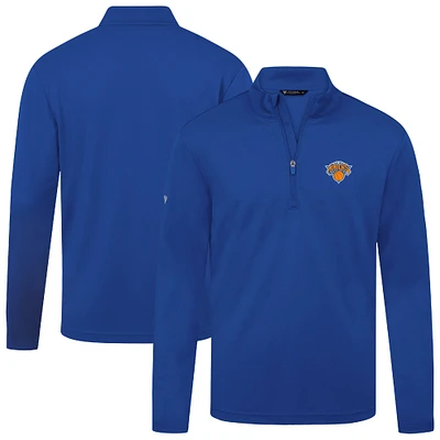 Haut à fermeture éclair quart de tour Heron pour homme Levelwear Royal New York Knicks