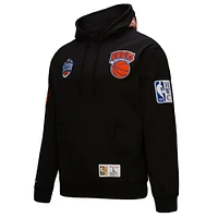 Sweat à capuche noir pour homme Mitchell & Ness New York Knicks Hardwood Classics Blackout Collection