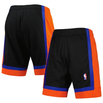 Men's Mitchell & Ness Blue New York Knicks Hardwood Classics 1991 Hyper Hoops Swingman Shorts Size: Medium