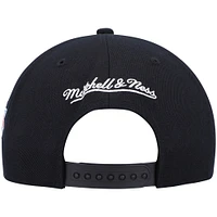 Men's Mitchell & Ness Black New York Knicks Hardwood Classics Script 2.0 Snapback Hat