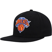 Casquette Snapback noire Mitchell & Ness New York Knicks Side Core 2.0 pour hommes
