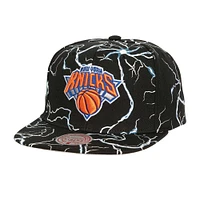 Men's Mitchell & Ness Black New York Knicks Storm Season Snapback Hat