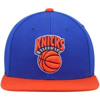 Men's Mitchell & Ness Blue/Orange New York Knicks Hardwood Classics Team Two-Tone 2.0 Snapback Hat