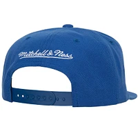 Casquette Snapback Champ Stack des New York Knicks Mitchell & Ness pour homme, bleu