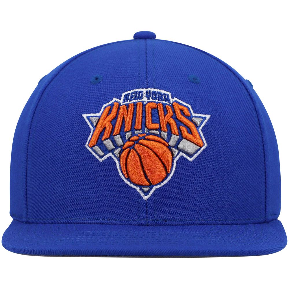 Men's Mitchell & Ness Blue New York Knicks Ground 2.0 Snapback Hat