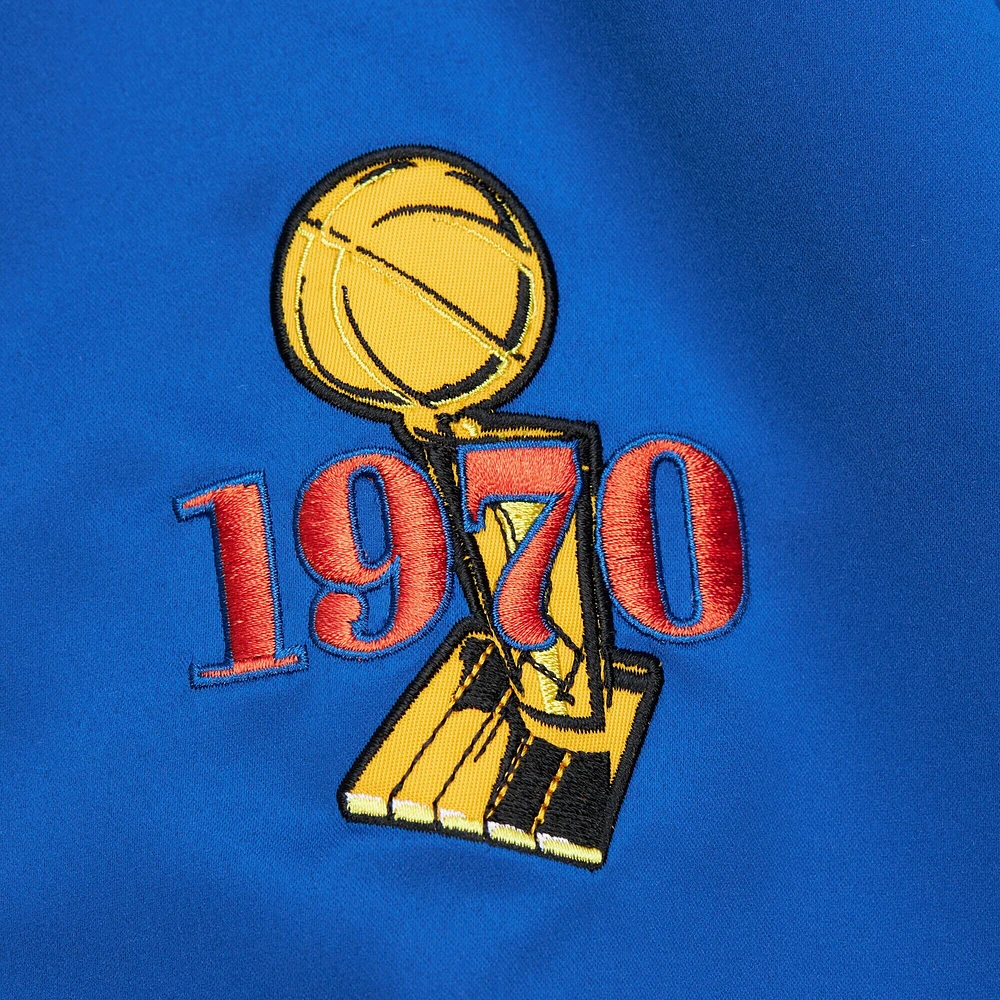 Veste en satin léger à boutons-pression Hardwood Classics Team OG 3.0 des New York Knicks Mitchell & Ness pour homme