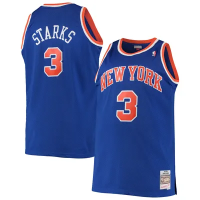 John Starks New York Knicks Mitchell & Ness Big Tall Hardwood Classics Swingman Jersey - Blue