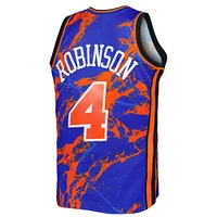 Maillot Swingman en marbre pour hommes Mitchell & Ness Nate Robinson bleu New York Knicks 2005/06