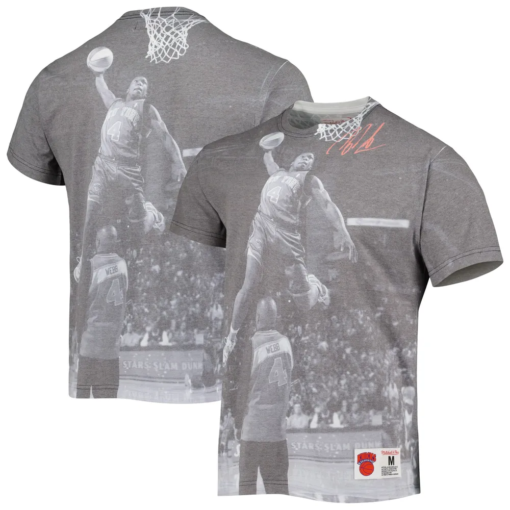 Men's Mitchell & Ness Nate Robinson Heather Gray New York Knicks Above The Rim T-Shirt