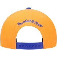 New York Islanders Mitchell & Ness Vintage Script Snapback Hat -  Royal/Orange