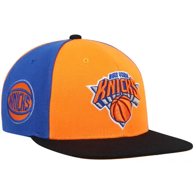 New York Knicks Mitchell & Ness On The Block Snapback Hat - Orange