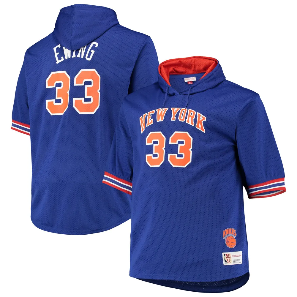 Lids Patrick Ewing New York Knicks Mitchell & Ness Big Tall Name Number  Short Sleeve Hoodie - Blue/Orange