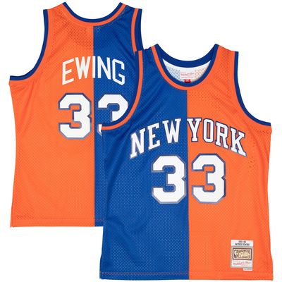 Mitchell & Ness Knicks Ewing 1985 Split Jersey