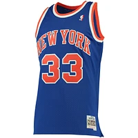 Men's Mitchell & Ness Patrick Ewing Blue New York Knicks 1991/92 Big Tall Hardwood Classics Swingman Jersey