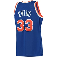 Men's Mitchell & Ness Patrick Ewing Blue New York Knicks 1991/92 Big Tall Hardwood Classics Swingman Jersey
