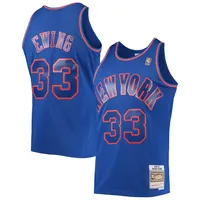 Patrick Ewing New York Knicks Mitchell & Ness Women's 1991-92 Hardwood Classics Swingman Jersey - Blue, Size: Medium