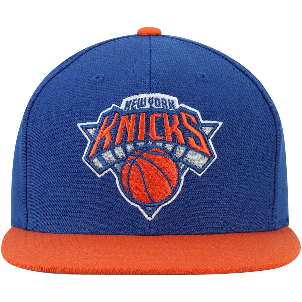 Men's Mitchell & Ness Royal New York Knicks Two-Tone Wool - Snapback Hat