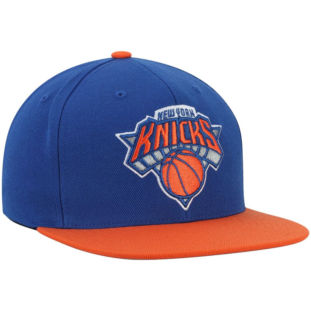 Men's Mitchell & Ness Royal New York Knicks Two-Tone Wool - Snapback Hat