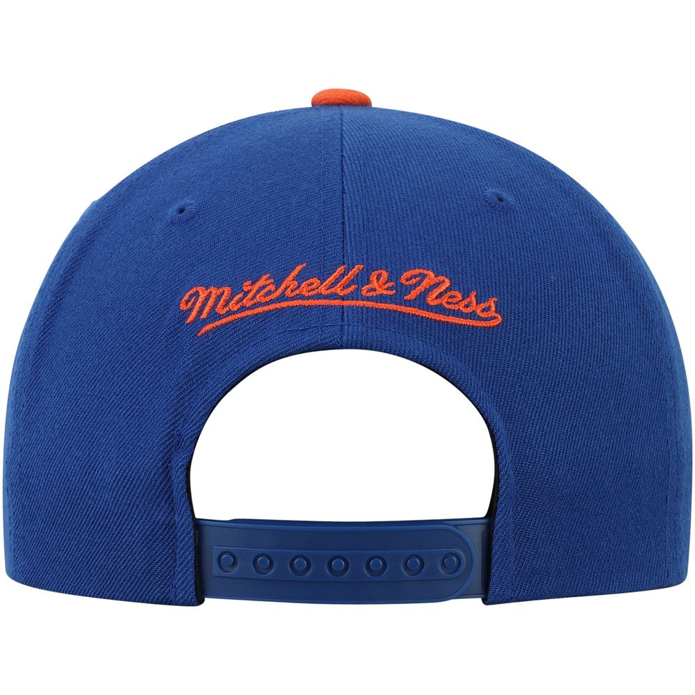 Men's Mitchell & Ness Royal New York Knicks Two-Tone Wool - Snapback Hat