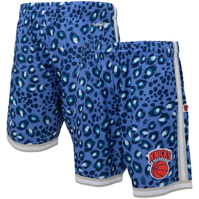 New York Knicks Mitchell & Ness x Uninterrupted Hardwood Classics Swingman Shorts - Blue/White