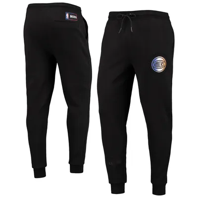 New York Knicks NBA x Hugo Boss Slam Dunk Tri-Blend Tracksuit Pants - Black