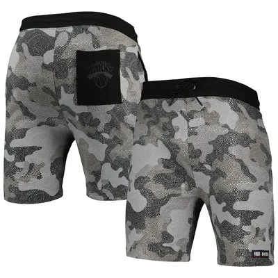 New York Knicks NBA x Hugo Boss Slam Camo Shorts - Black