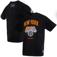 T-shirt noir de qualité supérieure pour homme NBA x Two Hype New York Knicks Collection Culture & Hoops