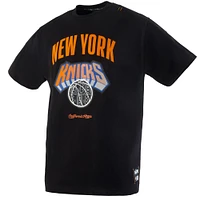 T-shirt noir de qualité supérieure pour homme NBA x Two Hype New York Knicks Collection Culture & Hoops