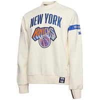 Sweat-shirt à capuche de qualité supérieure NBA x Two Hype Cream New York Knicks Collection Culture & Hoops pour homme