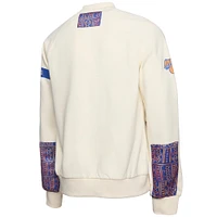 Sweat-shirt à capuche de qualité supérieure NBA x Two Hype Cream New York Knicks Collection Culture & Hoops pour homme